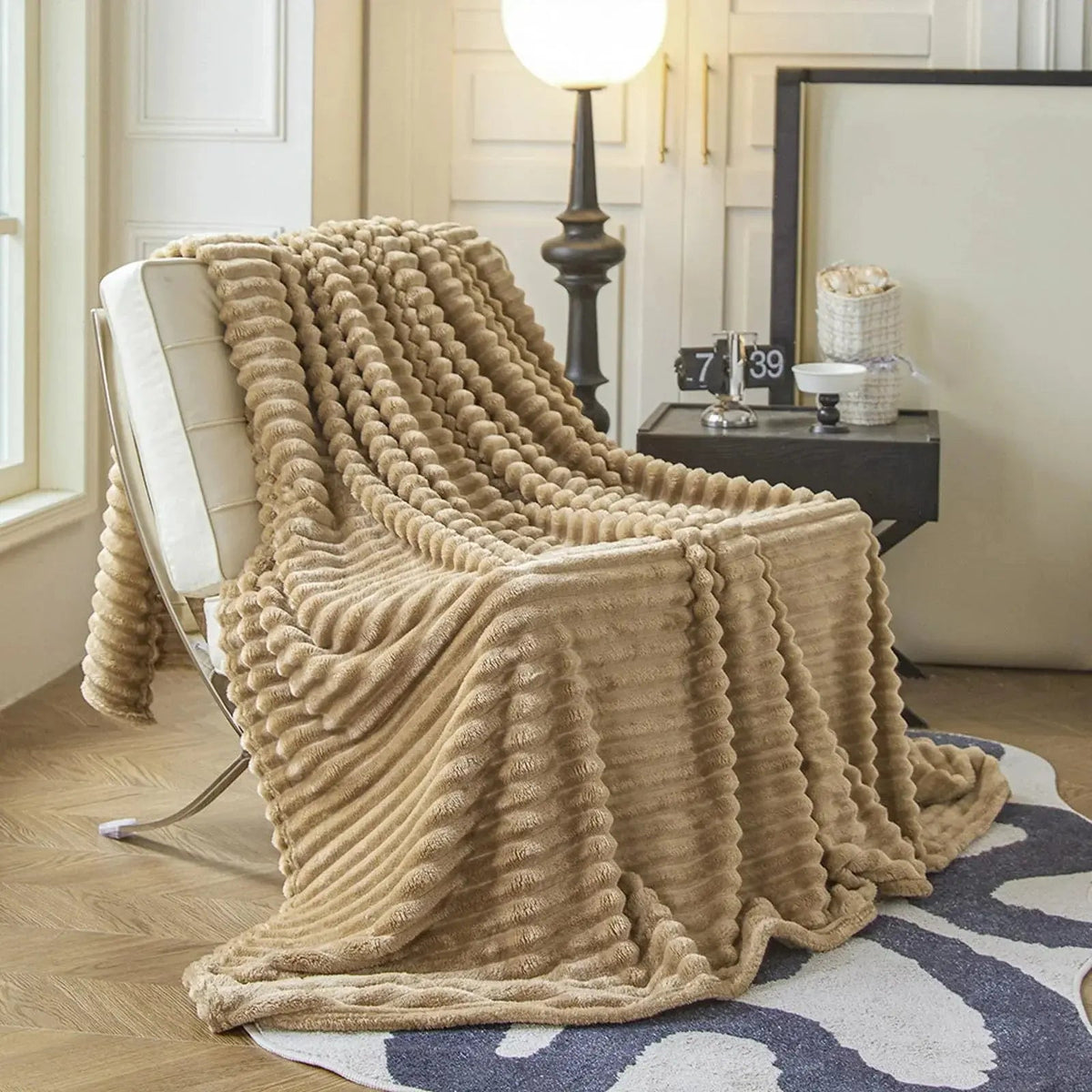 Faux Fur Throw Blanket Soft Plush Warm Sofa Bed Home Decor