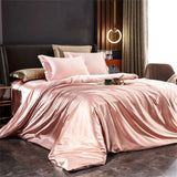 Mulberry Silk Bedding Set with Duvet Cover Sheet and Pillowcases
