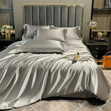 Mulberry Silk Bedding Set with Duvet Cover Sheet and Pillowcases