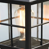 Stone Light Pillar Traditional Black Waterproof LED Light