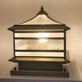 Copper Solar Pillar Light for Outdoor Fence Post Garden Deck
