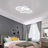 Multi Ring Ceiling Lights Elegant Unique Overlapping Rings Lamp
