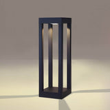 Modern Black LED Bollard Garden Light for Outdoor Landscape Pathway