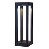 Modern Black LED Bollard Garden Light for Outdoor Landscape Pathway