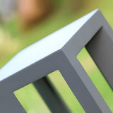 Modern Black LED Bollard Garden Light for Outdoor Landscape Pathway