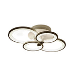Multi Ring Ceiling Lights Elegant Unique Overlapping Rings Lamp